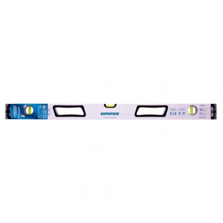 Уровень алюминиевый 800 мм усиленный рукоятки фрезерованный 3 глазка магнитный Gross 34371 купить в Муравленко