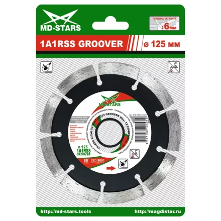 Диск алмазный по бетону 1A1RSS GROOVER MD-STARS 230*6.0*10*15T*22,23 mm купить в Муравленко