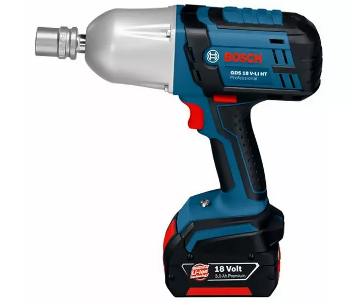 Гайковерт аккумуляторный ударный BOSCH GDS 18 V-Li HT 2х4 Ач в кейсе купить в Муравленко
