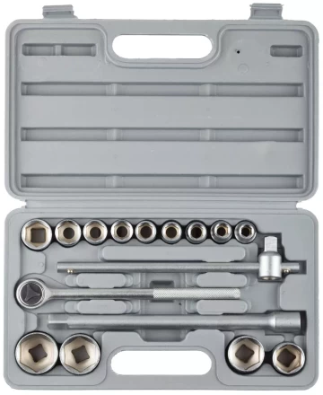 Набор STAYER Автомобильный инструмент &quot;STANDARD&quot; хромированное покрытие, 16 предметов 27583-H16 купить в Муравленко