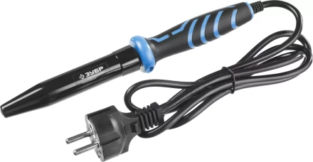 Паяльник ЗУБР &quot;ПРОФЕССИОНАЛ&quot; с двухкомпонентной рукояткой, с защитным колпачком, керамическим нагревательным элементом, 60Вт, конус 55413-60 купить в Муравленко