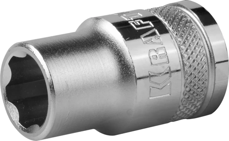 Торцовая головка KRAFTOOL "INDUSTRIE QUALITAT", Cr-V, SUPER-LOCK, хромосатинированная, 1/2", 13 мм 27801-13_z01 купить в Муравленко