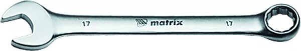 Ключ комбинированный 19 мм CrV матовый хром MATRIX 15115 купить в Муравленко
