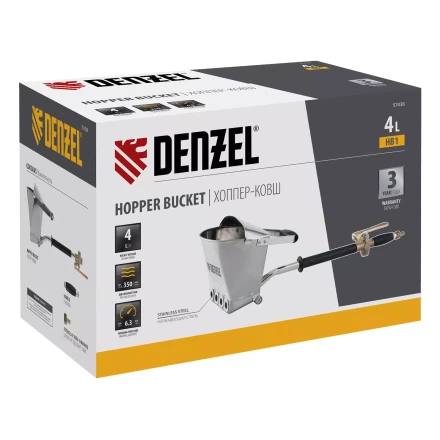 Хоппер-ковш Denzel 57438 HB1, 4 л, 350 л/мин 57438 купить в Муравленко