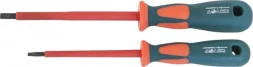 Отвертка шлицевая диэлектрическая SL 125х5,5 мм   DV13S5125   Jonnesway 47472