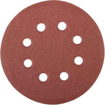 Круг шлифовальный универсальный STAYER &quot;MASTER&quot; из абразивной бумаги на велкро основе, 8 отверстий, Р100, 125мм, 5шт 35452-125-100 купить в Муравленко