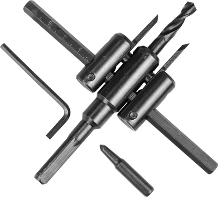 Сверло регулируемое, STAYER Profi 2944, двухрезцовое, по дереву, &quot;Балеринка&quot;, d=40-120мм 2944 купить в Муравленко