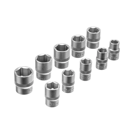 Набор инструментов Сибртех 14171, 1/2&quot;, 3/8&quot;, 1/4&quot;, пластиковый кейс 172 предм. купить в Муравленко