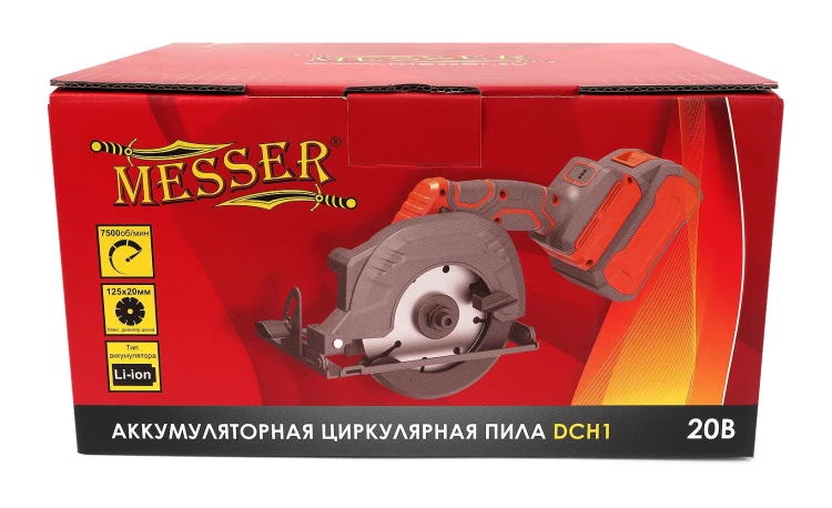 Аккумуляторная циркулярная пила MESSER DCH1 125мм 2Ач купить в Муравленко