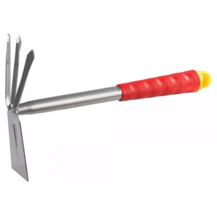 Мотыжка GRINDA, прямое лезвие, 3 зубца, из углеродистой стали с коннекторной системой, 305 мм 8-421435_z01 купить в Муравленко
