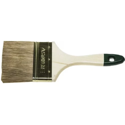 Кисть плоская STAYER &quot;LASUR-STANDARD&quot;, смешанная (натуральная и искусственная) щетина, деревянная ручка, 100мм 01031-100 купить в Муравленко