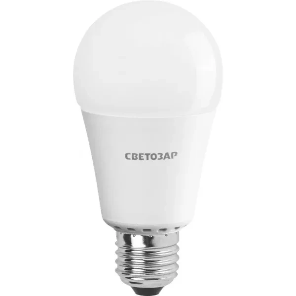 Лампа СВЕТОЗАР светодиодная "LED technology", цоколь E27(стандарт), яркий белый свет (4000К), 220В, 12Вт (100) 44508-100_z01 купить в Муравленко