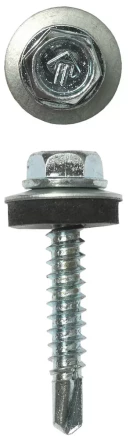 Саморезы ЗУБР &quot;ПРОФЕССИОНАЛ&quot; оцинков., для крепл. кров. матер. к дерев. обреш., 4.8х29мм, 2500шт 4-300310-48-029 купить в Муравленко