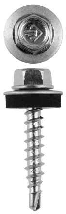 Саморезы ЗУБР &quot;ПРОФЕССИОНАЛ&quot; оцинков., для крепл. кров. матер. к дерев. обреш., 4.8х29мм, 2500шт 4-300310-48-029 купить в Муравленко