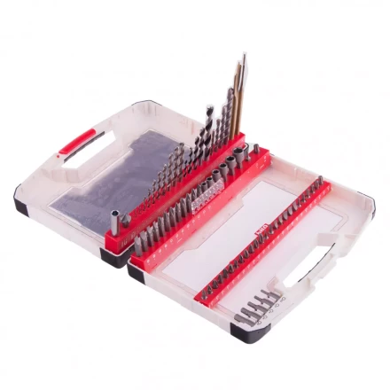 Набор сверл комбинированный по металлу 1-6 мм бетону 4-8 мм дереву 3-8 мм перки биты 44 шт адаптер головки 6 шт 75 предметов Pro Matrix 725675 купить в Муравленко