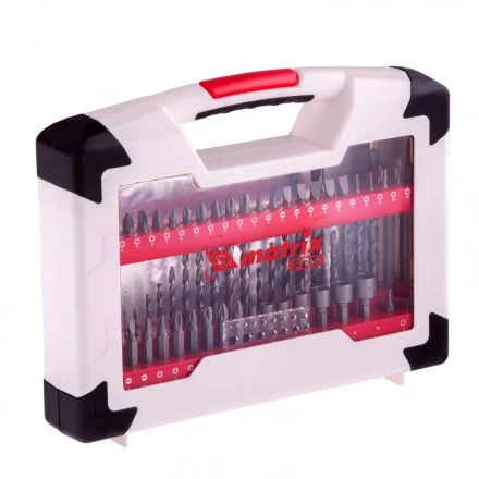 Набор сверл комбинированный по металлу 1-6 мм бетону 4-8 мм дереву 3-8 мм перки биты 44 шт адаптер головки 6 шт 75 предметов Pro Matrix 725675 купить в Муравленко