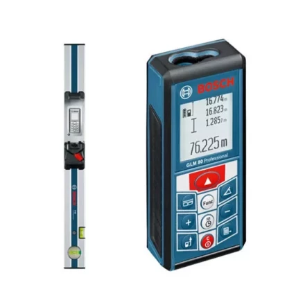 Лазерный дальномер-уклономер Bosch GLM 80 Prof +Шина-уровень R60 купить в Муравленко
