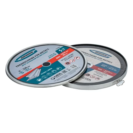 Круг отрезной по металлу, 230 х 2,0 х 22,2 мм, WA36TBF, в метал.банке, 5 шт. Gross 743890 купить в Муравленко