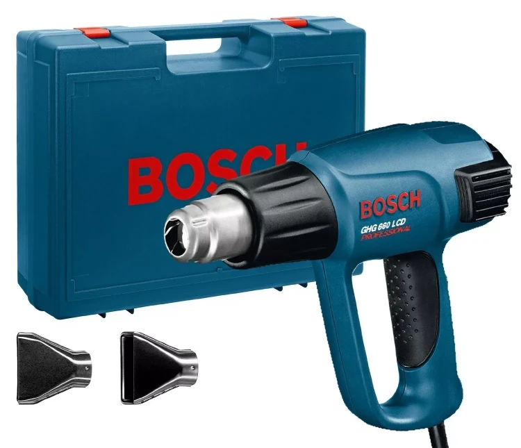 Фен строительный BOSCH GHG 660 LCD 2 насадки купить в Муравленко