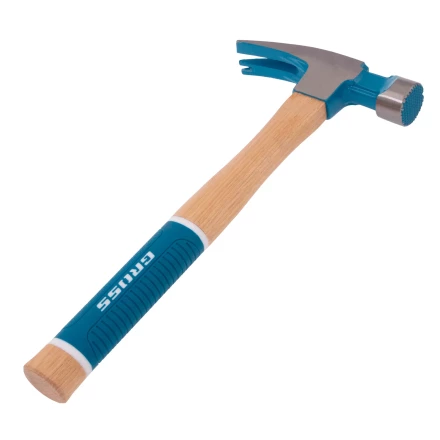 Молоток-гвоздодер, 680 г Gross 10425, угол 75, магнит, обрезиненная рукоятка AMERICAN HICKORY купить в Муравленко