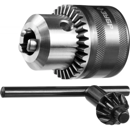 Патрон ЗУБР &quot;ЭКСПЕРТ&quot; цельнометаллический для дрели, с ключом, 16мм, 1/2&quot; 2908-16-1/2 купить в Муравленко