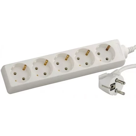 Удлинитель СВЕТОЗАР электрический с заземлением, евро, 5 гнезд, 2м SV-55053-2 купить в Муравленко