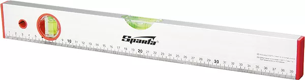 Уровень алюминиевый 1000 мм 2 глазка линейка  SPARTA 35110 купить в Муравленко