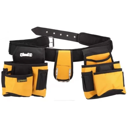 Пояс STAYER для инструментов, нейлоновый, 18 карманов 38612 купить в Муравленко