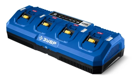 ЗУБР Turbo CHARGE, 20 В, 4 порта, 4 х 9 А, зарядное устройство для LMS АКБ, ПРОФЕССИОНАЛ (TC-20-4) купить в Муравленко