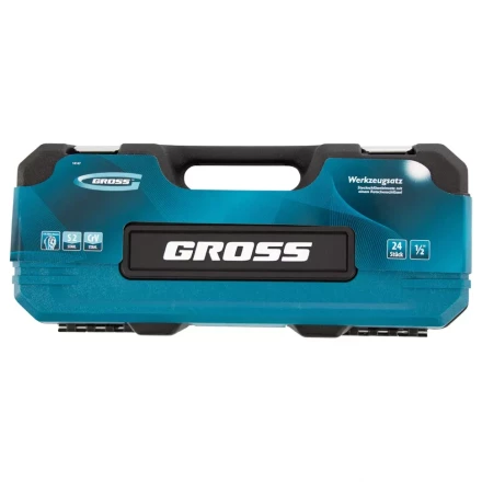 Набор инструментов 24 предмета, 120 зубьев, CrV, 1/2&quot; Gross 14147 купить в Муравленко