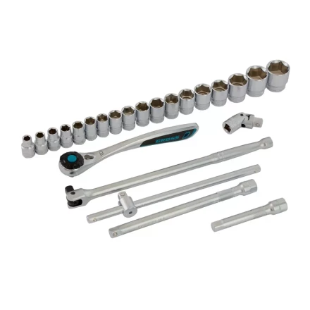 Набор инструментов 24 предмета, 120 зубьев, CrV, 1/2&quot; Gross 14147 купить в Муравленко