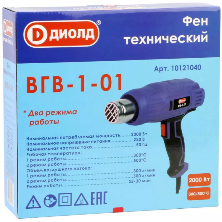 Фен технический Диолд ВГВ-1-01 купить в Муравленко