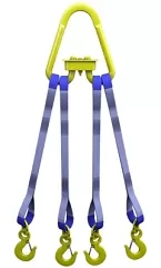 Строп текстильный четырехветвевой 4СТ 2.5 т L=4.5 м SF6 30 мм Звено РТ-3 купить в Муравленко