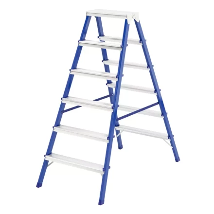 Стремянка двусторонняя 6 ступеней стальная Сибртех 97936 купить в Муравленко