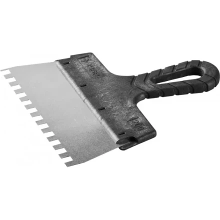 Шпатель ЗУБР &quot;МАСТЕР&quot; ФАСАДНЫЙ, нержавеющее полотно, 200мм, зуб 8х8мм 10078-20-08 купить в Муравленко