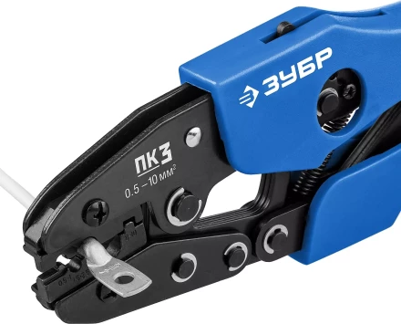 ЗУБР ПК-3, 0.5 - 10 мм2, пресс-клещи для медных наконечников и гильз, Профессионал(45456-3) купить в Муравленко