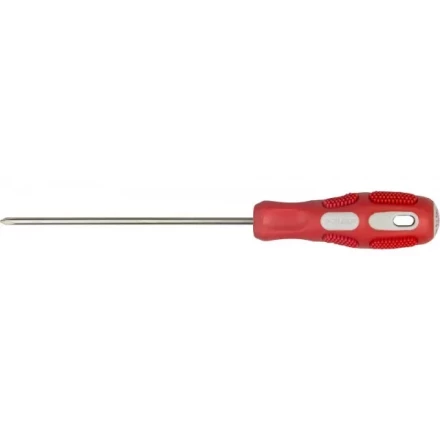 Отвертка ЗУБР &quot;ПРОФИ&quot; хромованадиевая сталь, двухкомпонентная рукоятка, магнит наконечник, PH0x100мм 25232-0-100_z01 купить в Муравленко