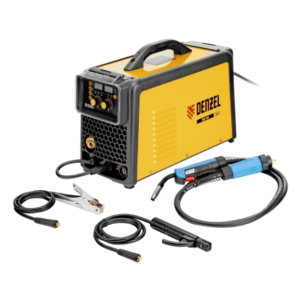 Аппарат инвертор. полуавтомат. сварки  MIG-160, 160 А, ПВ 60%, катушка 5 кг// Denzel 94309 купить в Муравленко