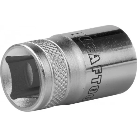 Торцовая головка KRAFTOOL &quot;INDUSTRIE QUALITAT&quot;, Cr-V, SUPER-LOCK, хромосатинированная, 1/2&quot;, 15 мм 27801-15_z01 купить в Муравленко