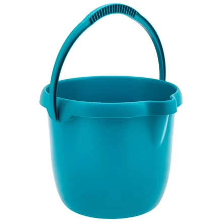 Ведро пластмассовое круглое 12 л, бирюзовое, Home Palisad 929575 купить в Муравленко
