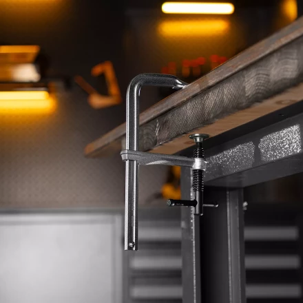 Струбцина F-образная Denzel, 80x200мм, кованая 20465 купить в Муравленко