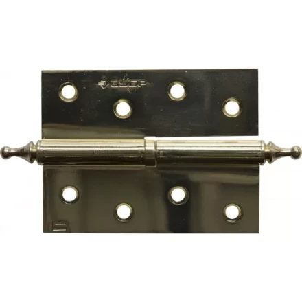 Петля дверная разъемная ЗУБР &quot;ЭКСПЕРТ&quot;, 1 подшипник, цвет латунь (PB), правая, с крепежом, 100х75х2,5мм, 2 шт 37605-100-1R купить в Муравленко