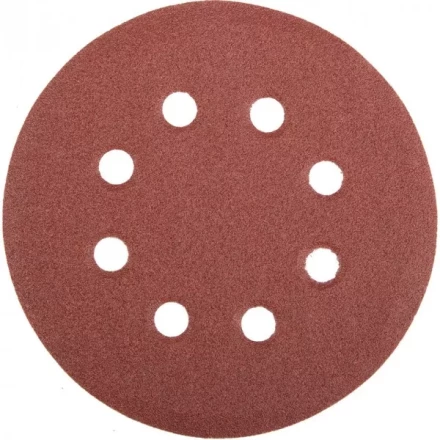 Круг шлифовальный универсальный STAYER &quot;MASTER&quot; из абразивной бумаги на велкро основе, 8 отверстий, Р120, 125мм, 5шт 35452-125-120 купить в Муравленко