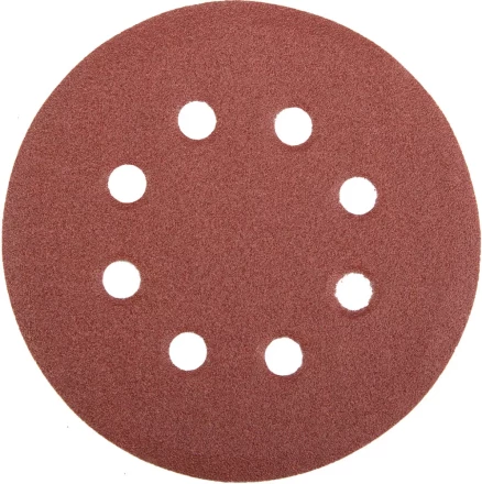 Круг шлифовальный универсальный STAYER &quot;MASTER&quot; из абразивной бумаги на велкро основе, 8 отверстий, Р120, 125мм, 5шт 35452-125-120 купить в Муравленко