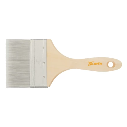 Кисть плоская для лаков &quot;Евро&quot; 4&quot;, искусственная щетина, деревянная ручка Matrix 83090 купить в Муравленко