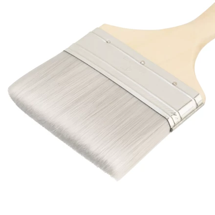 Кисть плоская для лаков &quot;Евро&quot; 4&quot;, искусственная щетина, деревянная ручка Matrix 83090 купить в Муравленко