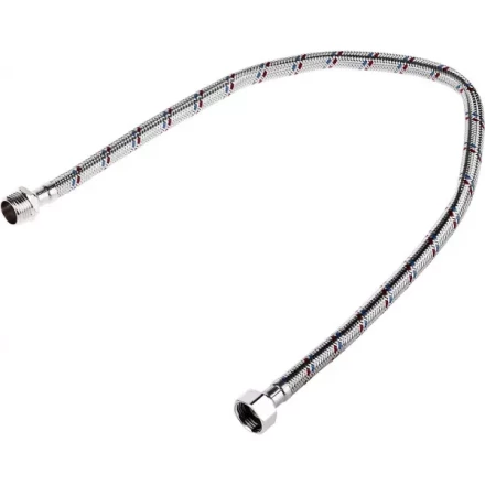 Подводка гибкая ЗУБР для воды, оплетка из нержавеющей стали, г/ш 1/2&quot; - 0,6м 51005-G/S-060 купить в Муравленко