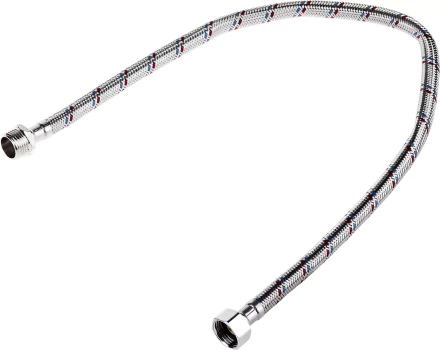 Подводка гибкая ЗУБР для воды, оплетка из нержавеющей стали, г/ш 1/2&quot; - 0,6м 51005-G/S-060 купить в Муравленко