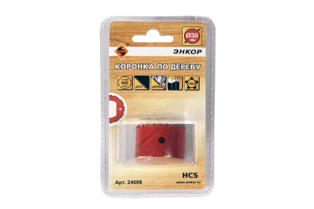 Коронка по дереву 38 мм Энкор 24608 купить в Муравленко