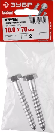 Шурупы ШДШ с шестигранной головкой (DIN 571) пакет серия МАСТЕР купить в Муравленко